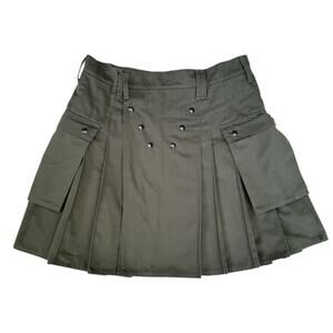 VTG Y2K Utilikilt Olive Green Utiliklan Cargo Pockets Men’s Kilt 38
